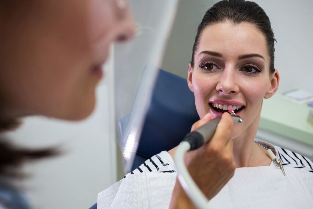 Paciente en una revisión dental periódica